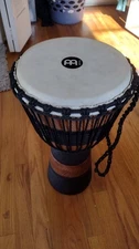MEINL Earth Rhythm Series Original African-Style Rope-Tuned Wood Djembe With Bag
