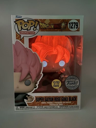 Funko Pop! DBS Super Saiyan Rose Goku Black Glow Funko SE #1279 W/Protector