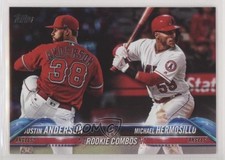2018 Topps Update Rookie Combos Justin Anderson Michael Hermosillo #US52 03od