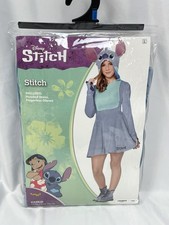 Disney Lilo Stitch Blue Costume Dress Girl XL 14-16 Spirit Halloween