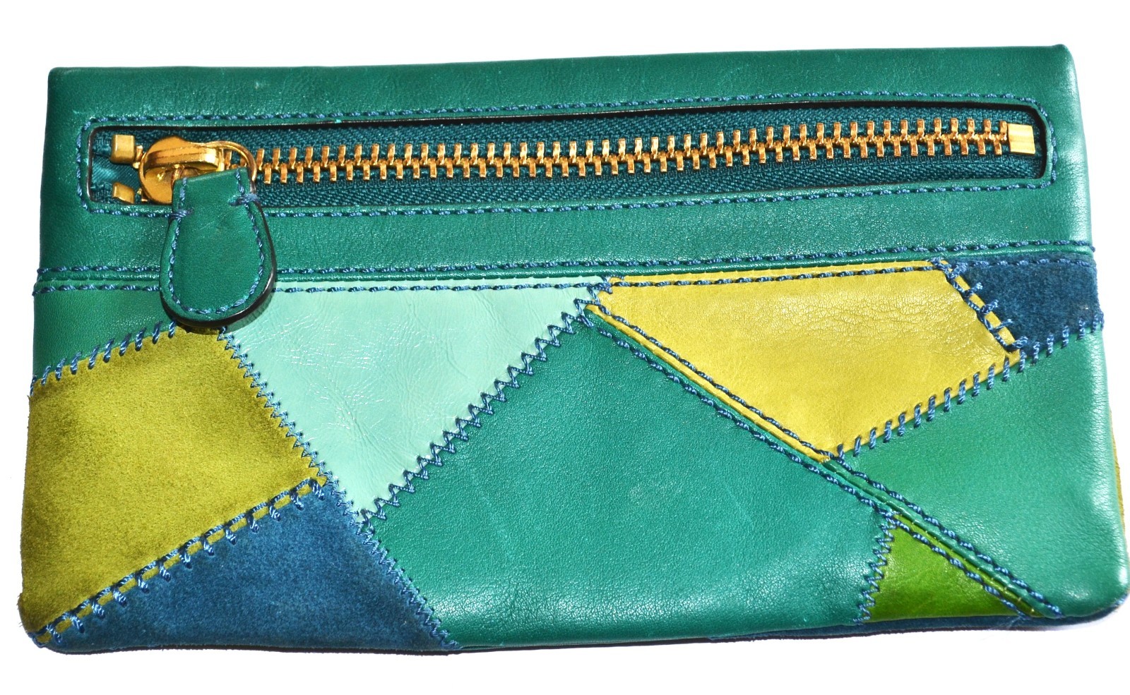 Coach patchwork zippered clutch - image 1