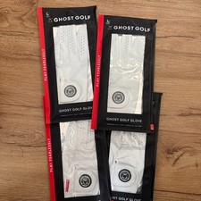 New Lot of 4 Ghost Golf Left-Hand Womens Ladies Golf Glove White Large