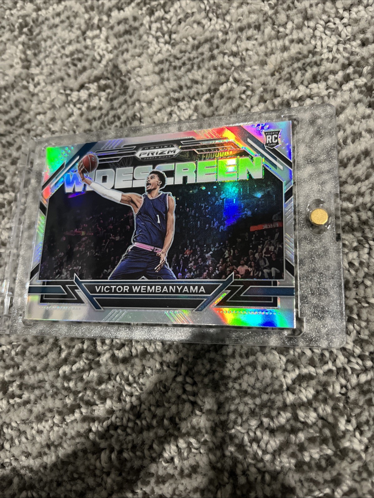 2023-24 Panini Prizm Draft Picks - Widescreen Victor Wembanyama Silver Prizm (RC