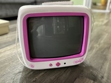 VINTAGE Y2K CRT TV 13IN PINK AND WHITE WPP3915