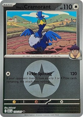 Hop's Cramorant (Energy Symbol) 177/217 Reverse Holo Pokemon ME: ASC NM+