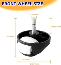 Replacement Front Wheel and Tires Kit Compatible with j7 i7 500 600 700 800 900