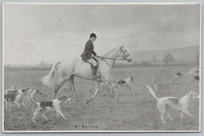 NESTON Cheshire Eine unbekannte Jagd Treffen RP Postkarte