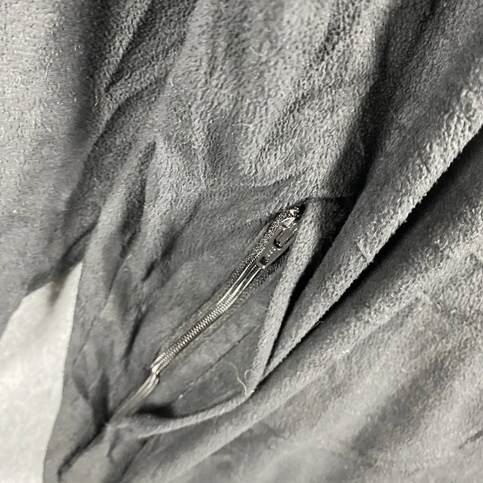 Adidas Fleece Jumper Mens L Black 1/4 Zip Lightweight Climawarm Pullover Sport - image 3 of 4