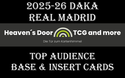 2025-26 DAKA Real Madrid Top Audience, Base & Insert Karten