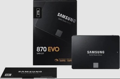 Samsung 870 EVO 2TB 2.5'' SATA III Internal SSD (MZ-77E2T0B/AM)