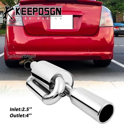 2,5'' Twin Loop Endschalldämpfer Sport Auspuff Endrohre für Nissan Sentra JDM