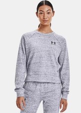 SUPER SALE Under Armour Rival Terry Womens Crew Top 1369461-011 