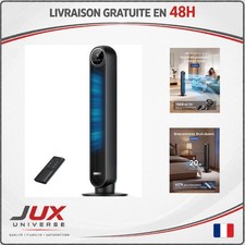DREO Ventilateur Colonne Silencieux 20dB Oscillant 90° Télécommande 4 Vitesses
