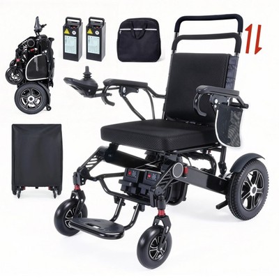 Electric Wheelchair, Lightweight,Foldable,Portable,Upgraded Joystick, Air Travel