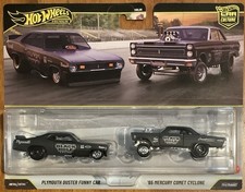 Hot Wheels Premium 2-Pack Plymouth Duster Funny Car & '65 Mercury Comet Cyclone