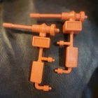 Vintage TMNT 1989 Playmates - PARTY WAGON - Side Mirrors/Cannons Parts