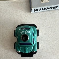 Vintage 1986 Beetland Bug Street Teal Vw Beetle Butane Lighter Stand