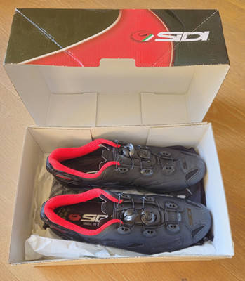 SIDI  SCARPE SHOT Limited Edition Rennradschuhe   Total Black, Größe EUR 43.5