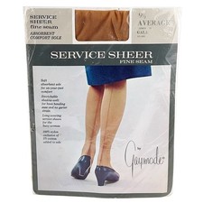 "Vintage Gaymode Service Sheer Fine Seam Stockings 9 1/2 Average Gala 31" Long