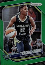 2025 Panini Prizm WNBA Green Prizms Tyasha Harris Card #130
