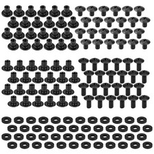 Black Chicago Screws, 144 Pcs - 1/4"  3/8 for DIY Kydex  Leather Gun Holsters