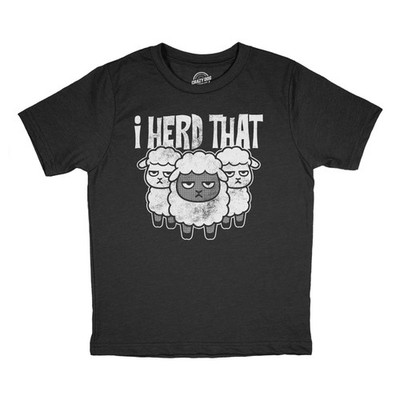 Youth Funny T Shirts I Herd That Sarcastic Sheep Graphic Novelty Joke Tee For