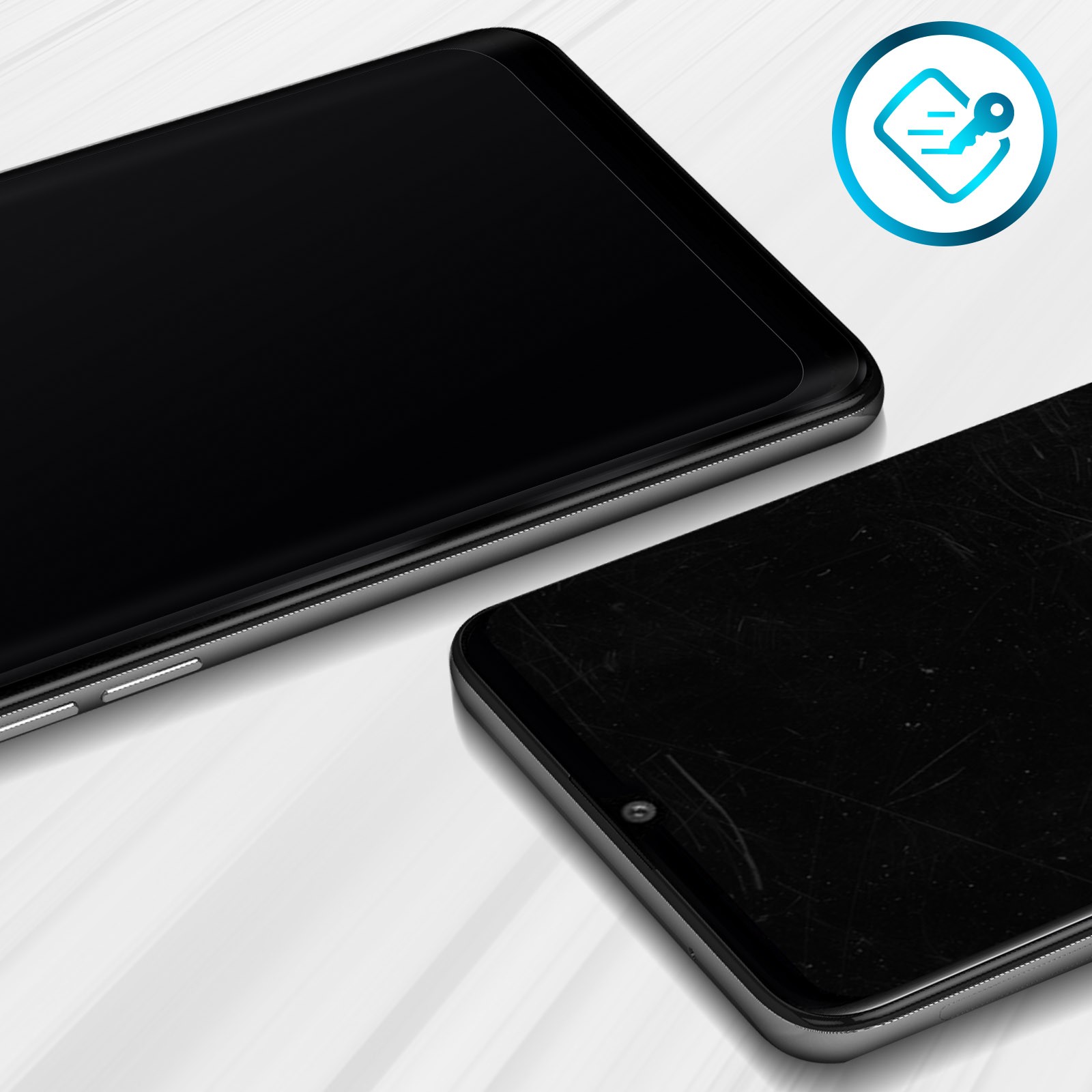 Verre trempé Galaxy A52 protection écran 9H noir