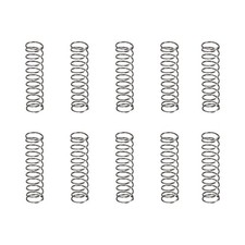 30Pack 0.8x10x40mm(DxODxL) Compression Spring Spring Steel Extension Spring Gray