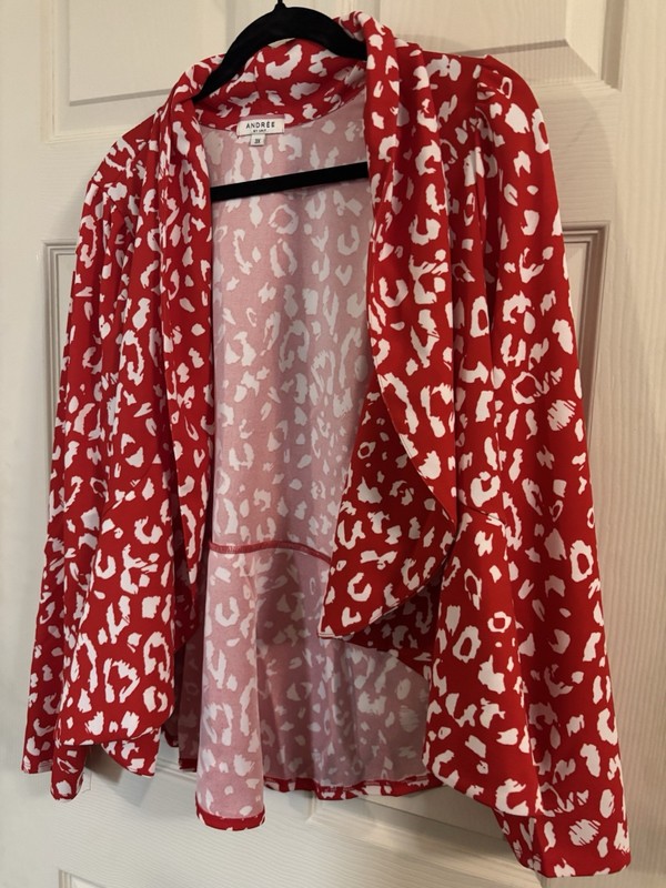 Andree Red and White Jacket Women's  3x