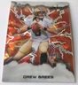 Drew Brees 2025 Leaf Flash Orange 🍊 Crystal 1/1 #FB-71 New Orleans Saints HOF ⭐
