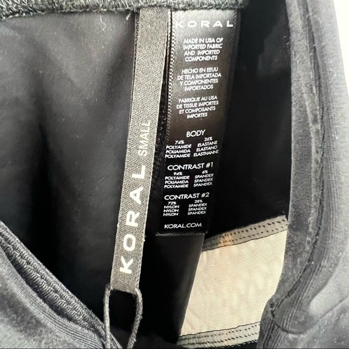 KORAL Dynamic Duo High Rise Energy Legging in Black & White, Size Small, NWT - Picture 4 of 5