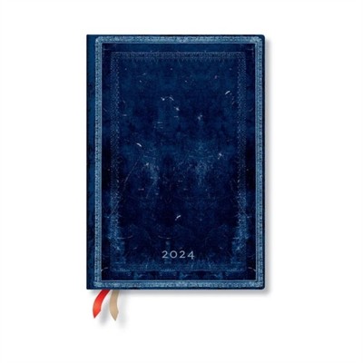 Inkblot (Old Leather Collection) Midi 12-month Dayplanner 2024 by Paperblanks