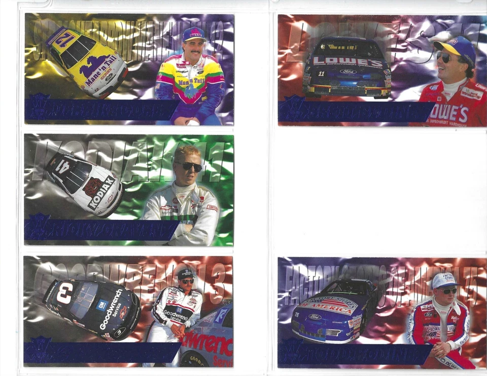 1995 Optima XL COOL BLUE PARALLEL #51 Dale Earnhardt's Car--ONE CARD ONLY! - Image 3 of 4