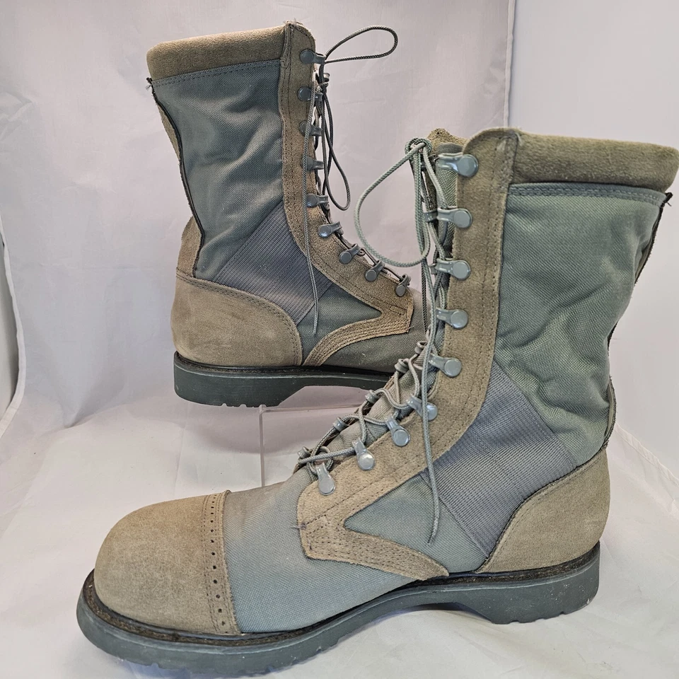Botas de Merodeador de Seguridad Corcoran Sage Roughout Tácticas Verde Salvia Hechas en EE. UU. **LEER Foto 3 de 4