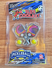 Super Impulse Worlds Coolest Smallest Pickleball Set Rainbow Paddles 5008
