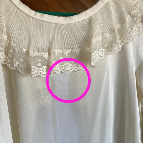 Vintage 70s/80s Ilise Stevens Ruffle Collar Robe - Picture 6 of 6