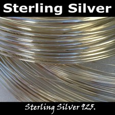 Solid Sterling Silver Wire 0.3mm, 0.7mm, 1mm, Round Wire Rod Fine Jewellery