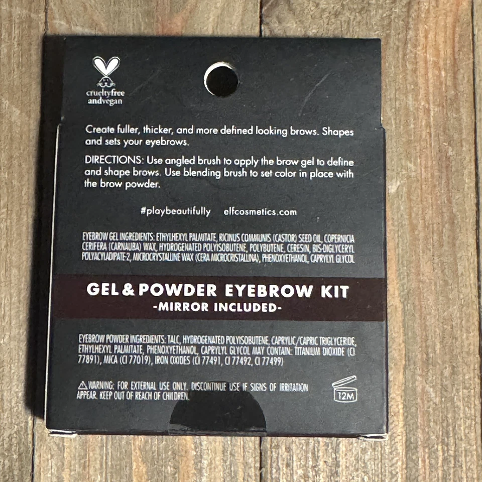 E.l.f. Kit de cejas en gel y polvo oscuro para cejas Foto 2 de 3