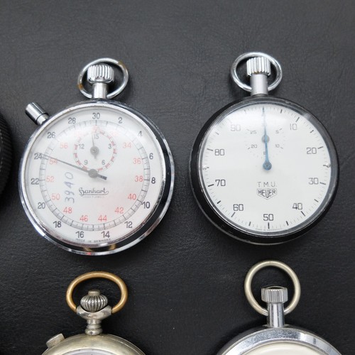 7 x Stoppuhr / Hanhart / Junghans / T.M.U. Heuer / u.a. - Bild 2 von 11