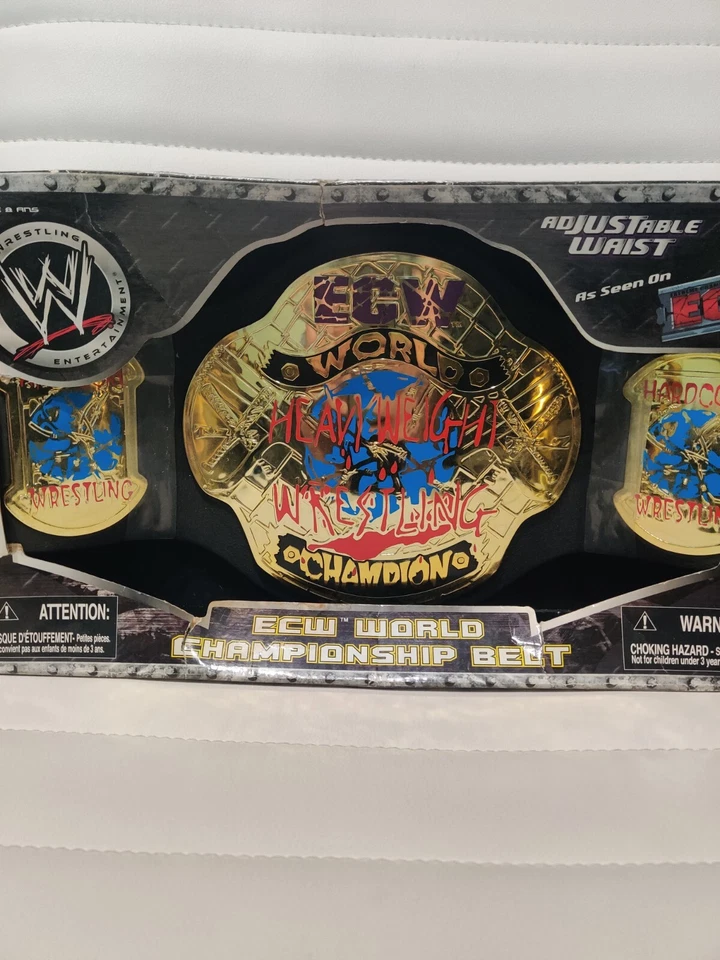 WWE Classic ECW World Heavyweight Championship Title Belt 2008 Jakks Pacific  - Image 2 of 4