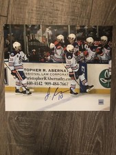Joe Gambardella Bakersfield Condors Edmonton Oilers Autographed 8 X 10 Photo COA