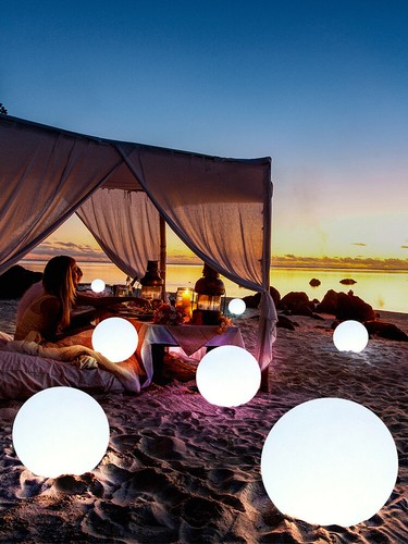Solar Ball Light IP65 Waterproof Outdoor RGB Pathway Lawn Spike Lamp 30CM - Picture 22 of 30