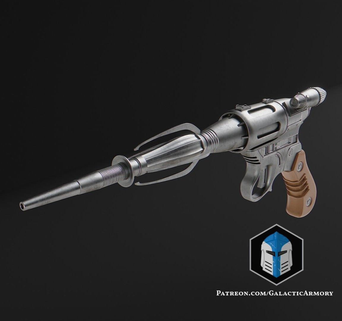 Custom 3D Printed Jedi Survivor Blaster - Swoop Replica Prop 1:1 (Painted)