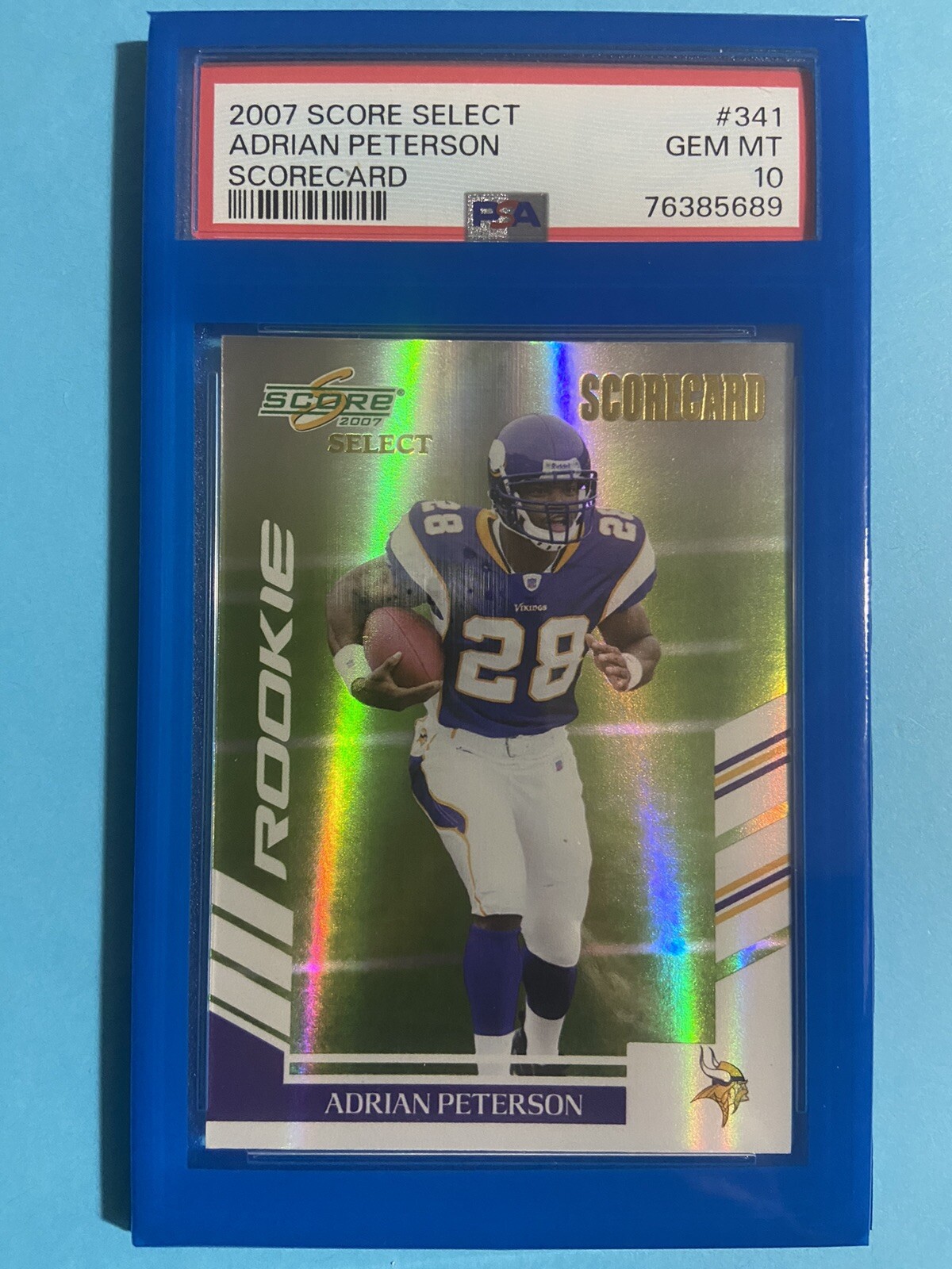 Adrian Peterson Score Select #341 Scorecard