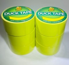 Duck  1061070 Fluorescent Yellow duct tape 1.88" x 15 yds -Case 6 rolls
