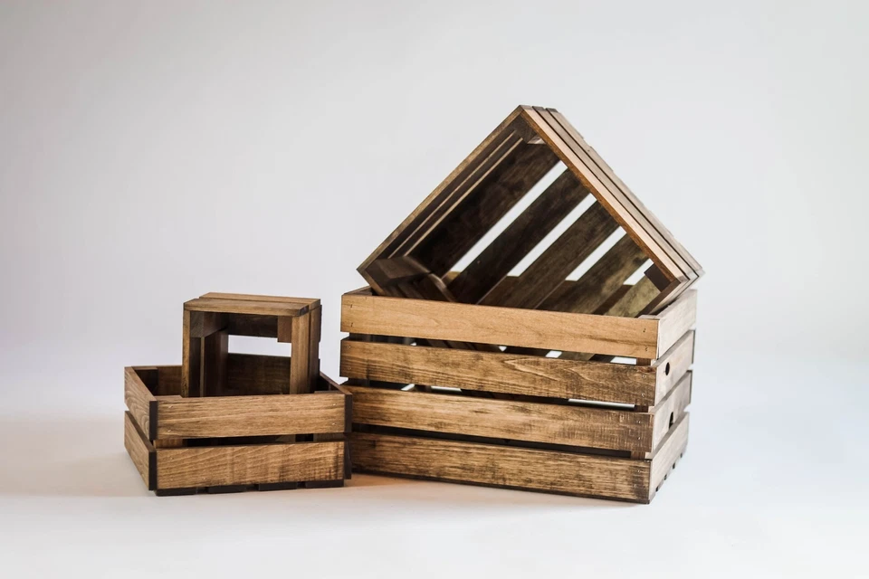 Handmade Rustic Nesting Wooden Crate Set – Perfect for weddings! - Image 4 of 4