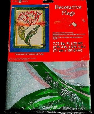 American Greetings Floral Festive Decorative House Flag 28'' x 40''