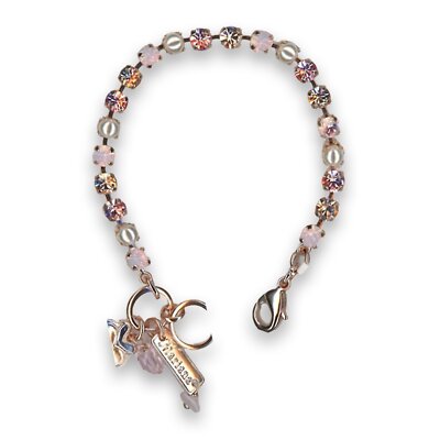 Bracelet by Mariana Woman Lovely Rose and Pearl Swarovski Crystals | eBay
