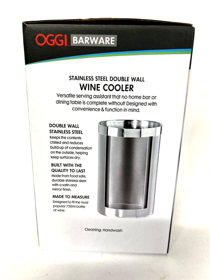 OGGI Stainless Steel Double Wall Wine Cooler Model 7023 | eBay