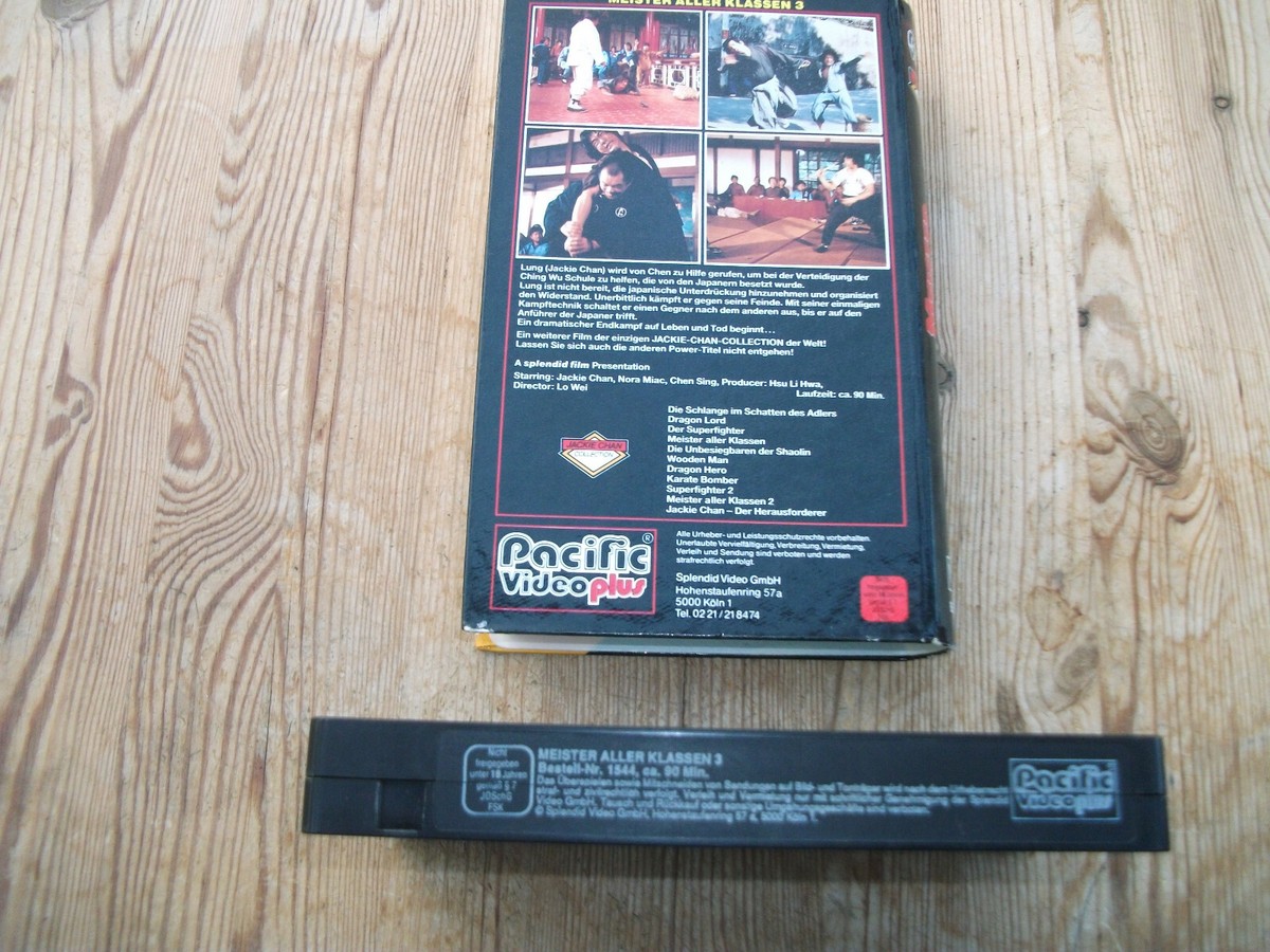 VHS RARITÄT: JACKIE CHAN: MEISTER ALLER KLASSEN (1980)